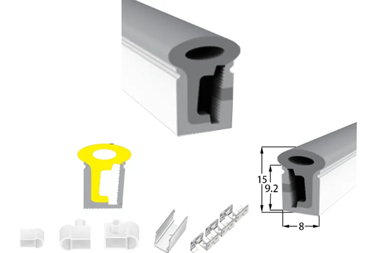08*15 Silikon-Neonrohr Flex Streifen LWTG0815-1
