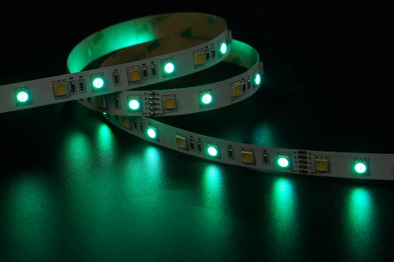 5050 60LEDS/M RGB+W 24V 12 mm