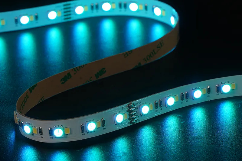 5050+2835 120LEDS/M RGB+W 24 V 12 mm