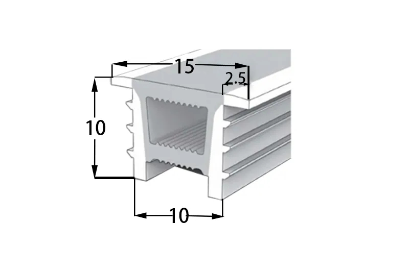 10*10 Silikon-Neonrohr Flex Streifen LWTG1010-7
