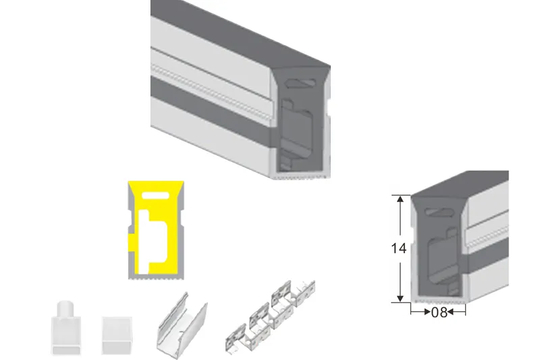 08*14 Silikon-Neonrohr Flex Streifen LWTG0814-1