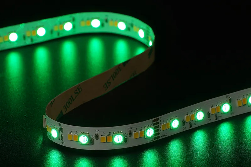 5050+2835 180LEDS/M RGB+W+WW 24 V 12 mm