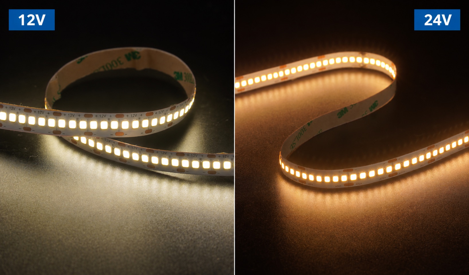 12-V- oder 24-V-LED-Streifenlichter: So wählen Sie sie für kommerzielle Projekte aus